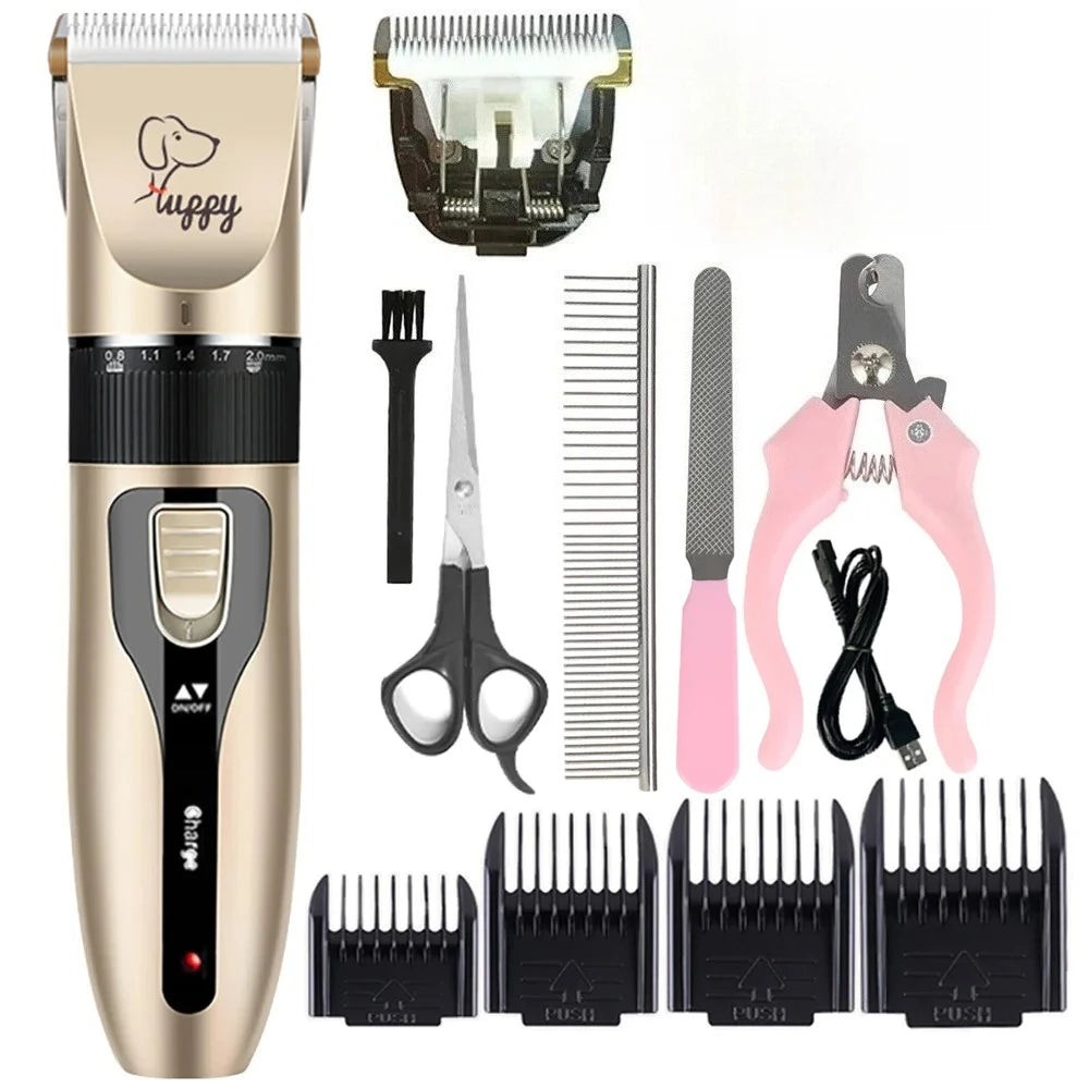 Cordless Pet Hair Clipper For Dogs Cats Rabbits Grooming Trimmer