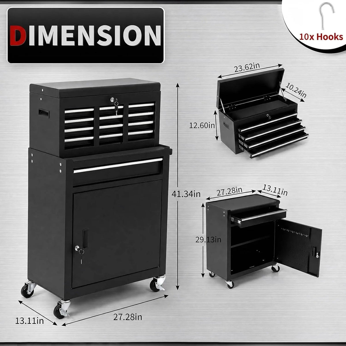 5 Drawer Rolling Tool Cabinet The Pet & Home Store