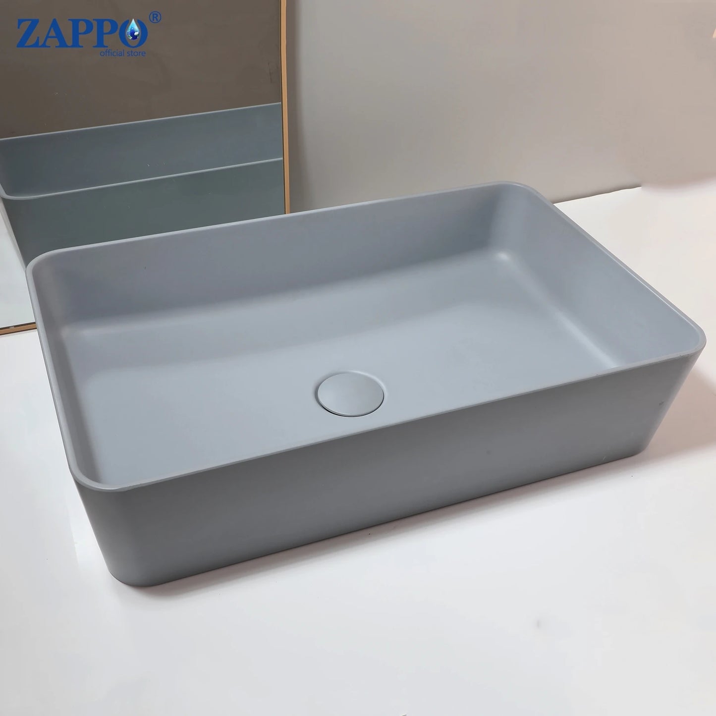 Torayvino Vessel Sink Stone Resin Washbasin Above Counter