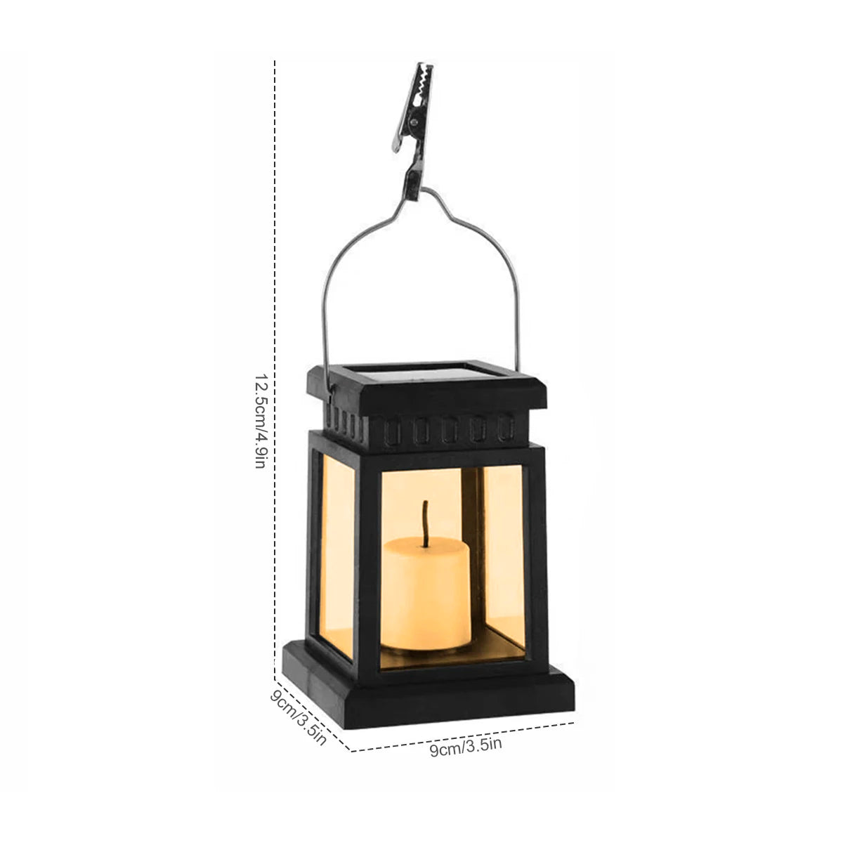Solar Garden Lights Outdoor Hanging Candle Lamps, Retro Palace Style
