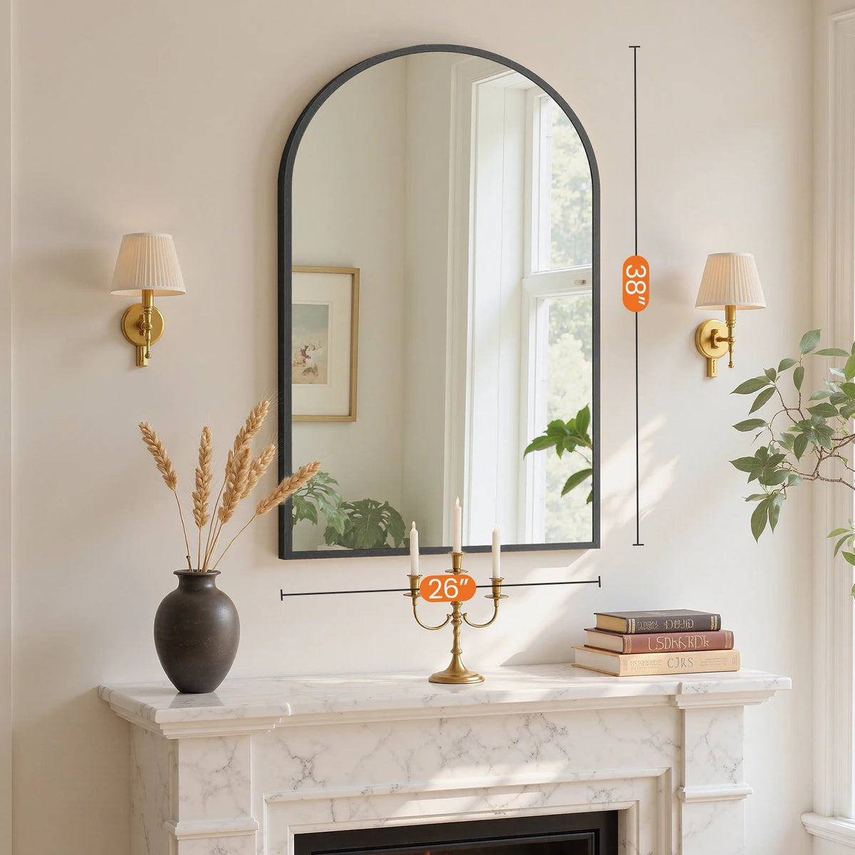 Arched Bathroom Mirror (various sizes and colors) The Pet & Home Store