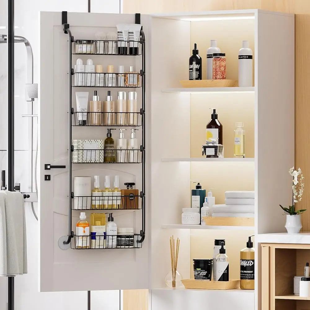 Over The Door Pantry Organizer 6 Tier Metal Door Storage